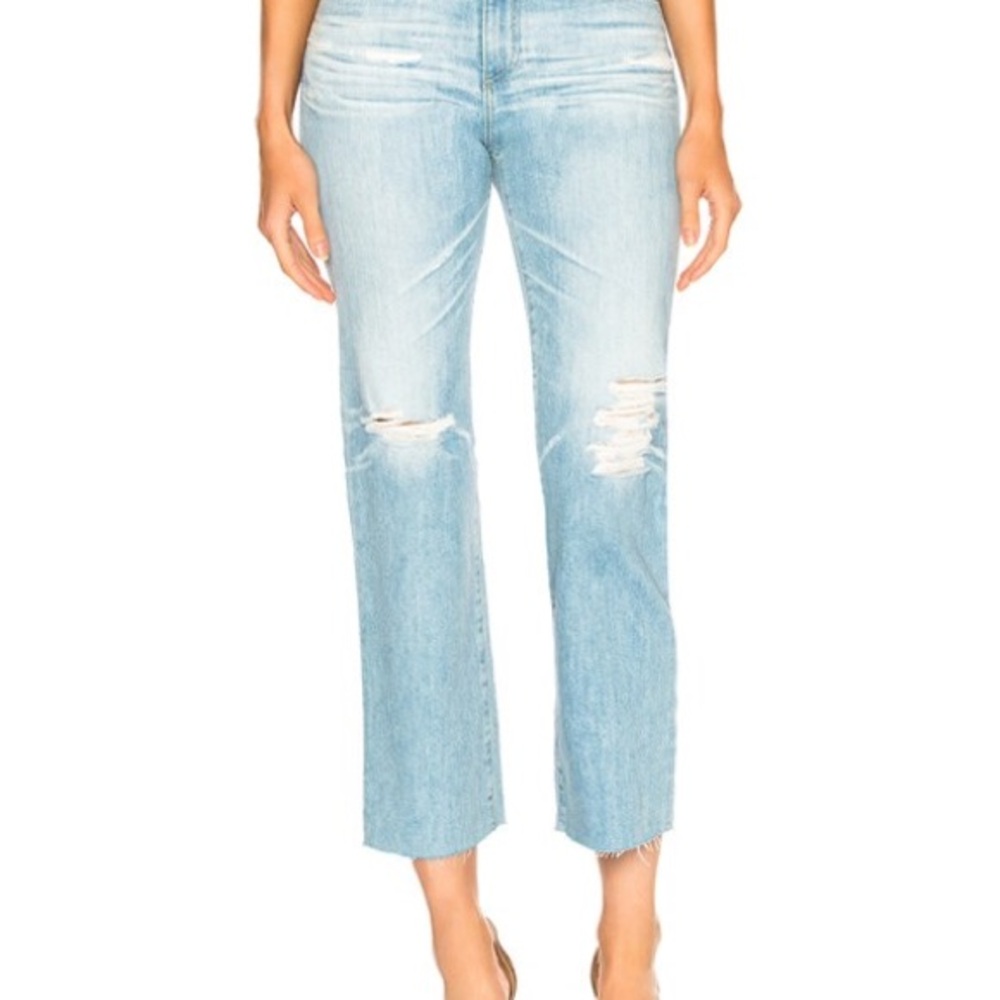 Light Blue Distressed Women's Jeans